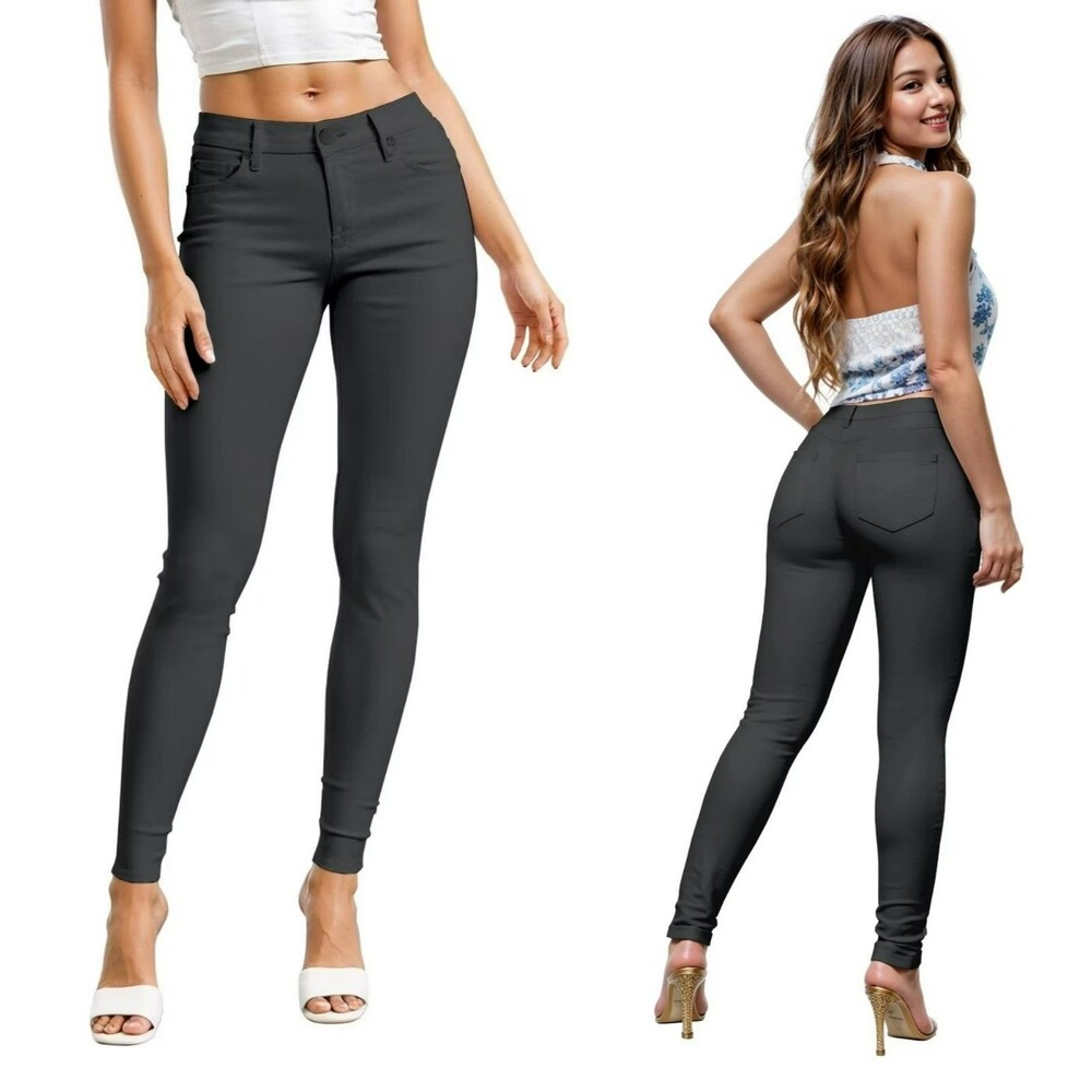 Hybrid & Company 2X (32x29) Dark Gray Hyper Ultra Stretch Skinny Pants P44876SKX